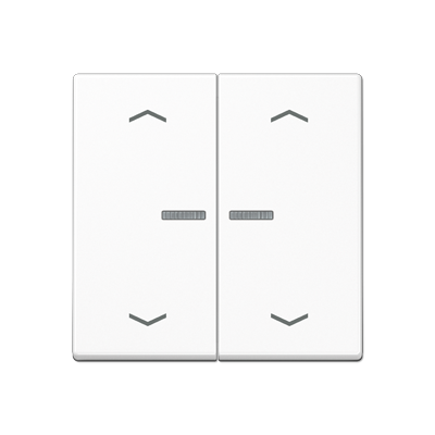 Клавиша для KNX кнопки, 1 группа, с окошком, символы стрелки; термопласт; белый, A102KO5PBFWW
