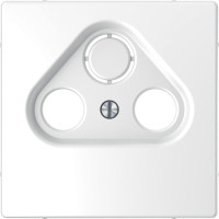 D-Life Накладка  TV розетки, 2(3) отверстия, белый лотос