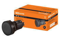 Кнопка SB7-EA21 d22мм 1з черная TDM Electric, SQ0746-0017