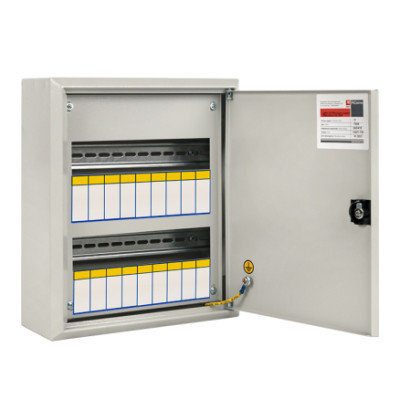 Щит распред, навесной ЩРН-18 пласт, замок (350х300х120) IP31 EKF PROxima