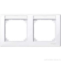M-Smart Рамка 2-ная горизонт. с полем для надписи, активно-бел.