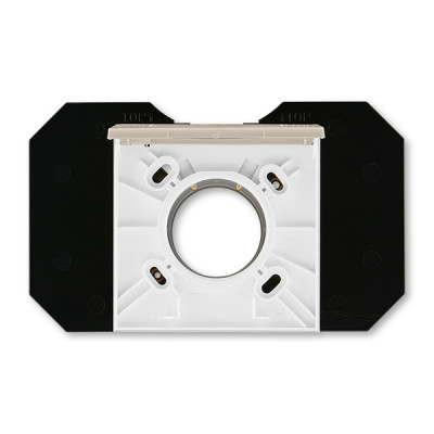 5530H-C67107 18 - Розетка ABB Levit для централизованных систем пылеудаления кофе макиато / белый - 2CHH506717C4018