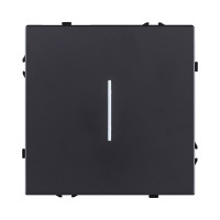 Выключатель 1-клавишный 10А/250В с LED подсветкой, черный матовый Kollinger Eclipse EC-007BK Выключатель 1-клавишный 10А/250В с LED подсветкой, черный матовый Kollinger Eclipse EC-007BK