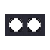 Рамка 2-постовая, черный Kollinger Eleganz Plex EP2BK