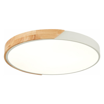 Evoluce SLE200952-01 Светильник потолочный Белый, Светлое дерево/Белый LED 1*45W 3000K/4000K/6000K