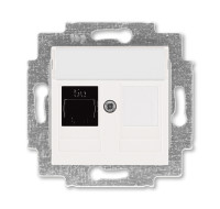 ABB EPJ Levit жемчуг / ледяной Розетка компьютерная RJ45 кат,5e+заглуш,, жемчуг