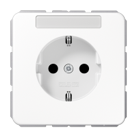 Штепсельная розетка SCHUKO 16A 250V~ ударопрочная, с полем для надписи; белая, CD1520BFNAWW