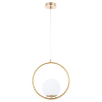 Arte Lamp MATISSE, Подвес, цвет арматуры - АНТИЧНАЯ БРОНЗА, цвет плафона/декора - БЕЛЫЙ, 1х40W E14, A7741SP-1AB