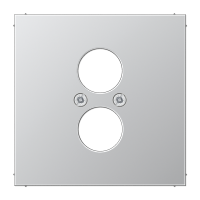 Крышка для 2-х гнезд подключения громкоговорителя; алюминий, AL2962-2 Крышка для 2-х гнезд подключения громкоговорителя; алюминий, AL2962-2