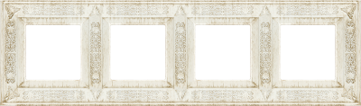 FD01414BD Fede Granada Рамка 4-ная, White Decape