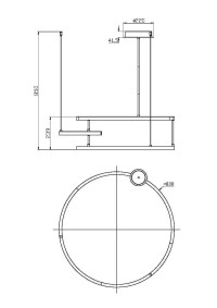 Подвесной светильник Maytoni MOD016PL-L52BK
