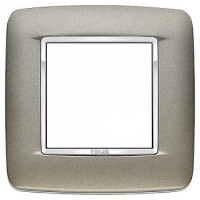 20672.C14 - Vimar Накладка с закруглениями для 2 модулей титан матовый