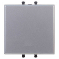 4404152 - ДКС Кнопка одноклавишная модульная, "Avanti", "Закаленная сталь", 2 модуля