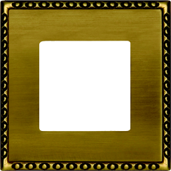 FD01211PB Fede Toledo Рамка 1-ная, Bright Patina