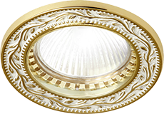 FD1027ROP Fede Светильник PARIS FLAT & ROUND, Gold White Patina