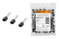 Наконечник штыревой втулочный изолированный (двойной) НШвИ (2) 6,0х14 (100 шт) TDM Electric, SQ0521-0011 Наконечник штыревой втулочный изолированный (двойной) НШвИ (2) 6,0х14 (100 шт) TDM Electric, SQ0521-0011