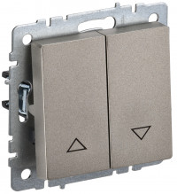 BRITE Выключ. жалюзи 10А ВС10-1-5-БрШ шамп. IEK, BR-V15-0-10-K37