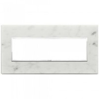 Vimar Накладка Eikon Evo на 7 модулей, белый каррара, 21657.51
