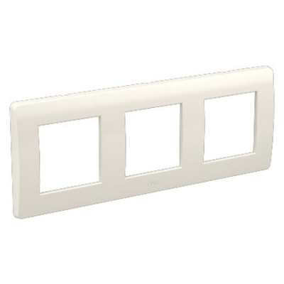ДКС Рамка на 2+2+2 модуля (трехместная), белая, RAL9010, 75013W