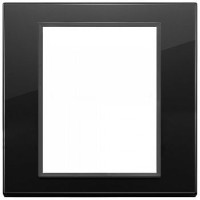 Vimar Накладка Eikon Evo на 8 модулей, полностью черный бриллиант, 21668.88