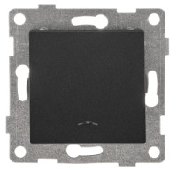 GUSI Ugra МЕХАНИЗМ Выкл. 1кл. (инд), скрытая установка, 10А, 250В. Цвет: графит., С11В18-010