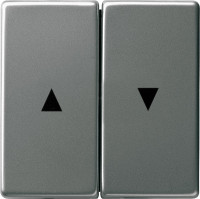 29420 - Gira Edelstahl Клавиша на 2 поста для жалюзи со стрелками, скошенные края