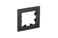 ATN312301 - ATLASDESIGN NATURE 1-постовая РАМКА, МЕТАЛЛ ОНИКС, Systeme Electric