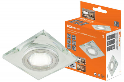 Светильник встраиваемый СВ 03-02 MR16 50Вт G5.3 зеркальный/хром TDM Electric, SQ0359-0046