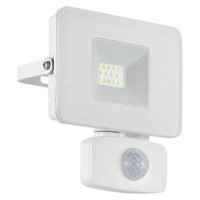 33156 Ландшафтный светод. спот FAEDO 3 c датч. дв-я, 10W (LED), 900lm, L110, H135, , алюм., белый/ст