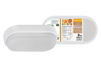 Светодиодный светильник LED ДПП 2801 8Вт 700 лм 4000К IP65 белый овал 200*100*46 мм Народный, SQ0329-0814
