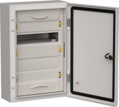 TITAN 5 Корпус мет. ЩРн-24 (1х24) 460х310х140 IP54 сер IEK, TI5-50-N-024-54-7035