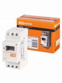 Таймер электронный ТЭ15-1мин/7дн-16on/off-16А-DIN TDM Electric, SQ1503-0005