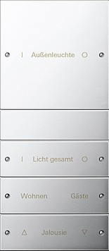 2134610 Gira Комплект клавиш, 4 шт. ( 1+3) ГРАВИРОВКА