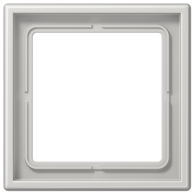 Рамка для вертикальной и горизонтальной установки, 1 пост; дюропласт; светло-серый; LS990, LS981LG
