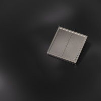 Клавиши для выключателя/переключателя двухклавишного, S70 Metal (никель), VLSM000311