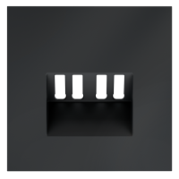 Накладка для розетки акустической 4-местной , S70 (графит), VLS001507