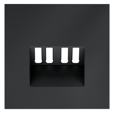Накладка для розетки акустической 4-местной , S70 (графит), VLS001507