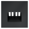 Накладка для розетки акустической 4-местной , S70 (графит), VLS001507