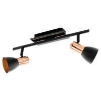 94585 Светодиодный спот BARNHAM, 2х3,3W (GU10), L395, сталь, черный, медный