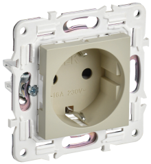 SKANDY Роз. с з/к без з/ш 16А SK-R05B беж. IEK, SK-R11-16-K10