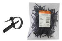 Хомут дюбельный ХД 7х150 черный (50шт) TDM Electric, SQ0539-0022 Хомут дюбельный ХД 7х150 черный (50шт) TDM Electric, SQ0539-0022