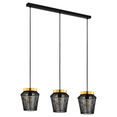 99807 Подвесной потолочный светильник (люстра) ESCANDIDOS, 3Х40W, E27, L920, B220, H1100, сталь, лат