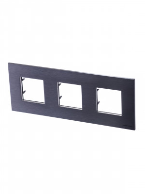 ABB NIE Zenit Сталь Рамка 3-я 2+2 +2 мод