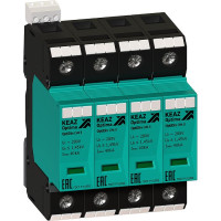 Ограничитель импульсных перенапряжений (УЗИП) OptiDin OM-II-4-280/40/XR, КЕАЗ, 114305