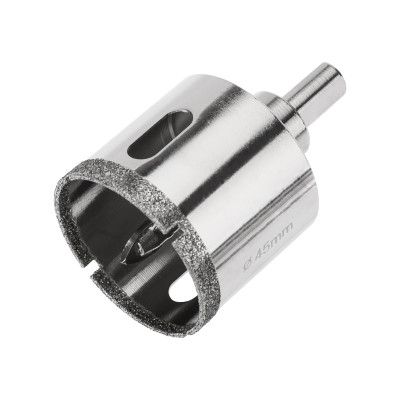 Коронка алмазная 45мм по керамограниту с центровочным сверлом KRANZ, KR-92-0013