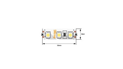 Лента светодиодная стандарт 3528 120LED/м 9.6Вт/м зел. 12В IP20 со скотчем 3М (уп.5м) SWG Standard 00-00009699