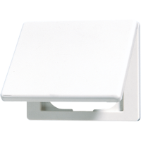 Подпружиненная откидная крышка, для монтажа устройств размером 50х50; термопласт; белый; SL500, SL590KLWW