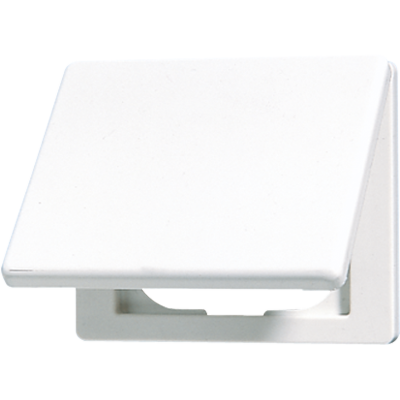 Подпружиненная откидная крышка, для монтажа устройств размером 50х50; термопласт; белый; SL500, SL590KLWW