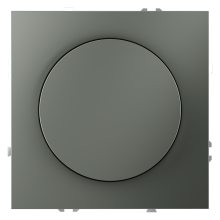 Светорегулятор встраиваемый VOLTUM S70 поворотно-нажимной 600 Вт, (титан), VLS070306