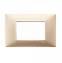 Vimar Накладка для 3 модулей шампань матовый, 14653.22